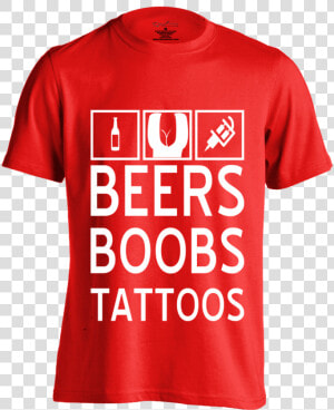 Beers Boobs Tattoos   Active Shirt  HD Png Download