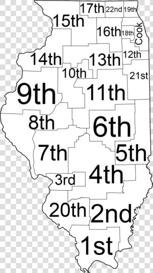 Illinois Judicial Circuits Map   Illinois Circuit Court  HD Png Download