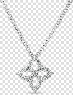 Roberto Coin Princess Flower Outline Pendant Data   Necklace  HD Png Download