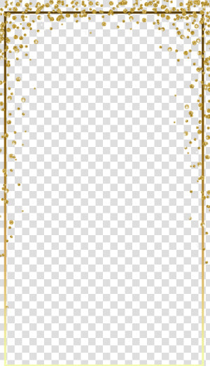 Gold Glitter Frame Png Image   Golden Glitter Border Png  Transparent Png