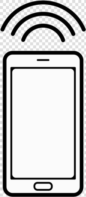 Phone Mobile With Connection Signal Comments Clipart   Movil Con Señal Png  Transparent Png