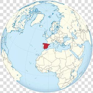 Spain On The Globe   Png Download   World Map Spain Png  Transparent Png