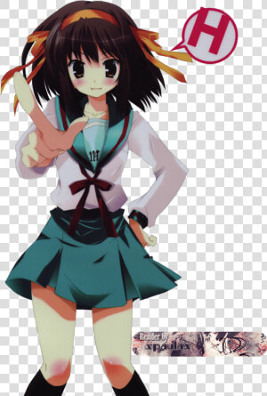 Renders Suzumiya Haruhi   Anime  HD Png Download