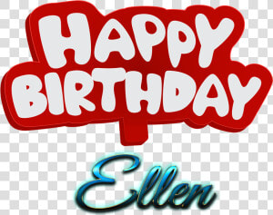 Ellen Happy Birthday Name Logo   Abhi Name Logo  HD Png Download