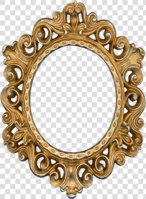 Picture Frames Borders And Frames Antique Vintage Clothing   Oval Gold Vintage Frame  HD Png Download