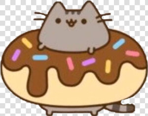 Pooh Sheen The Cat Clipart   Png Download   Pusheen Cat Donut Coloring Pages  Transparent Png