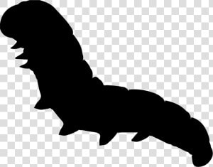 Caterpillar Worm Shape   Caterpillar Silhouette Png  Transparent Png