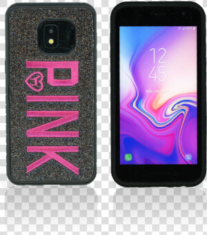 Samsung J2 Core j2 Pure Mm Black W Pink Design Case  HD Png Download