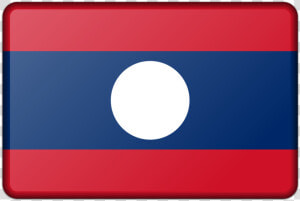 Laos Flag   Cờ Lao Vector  HD Png Download