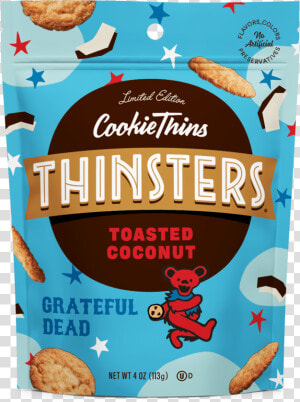 Packaging For Thinsters Chocolate Chip And Toasted   Thinsters Grateful Dead  HD Png Download