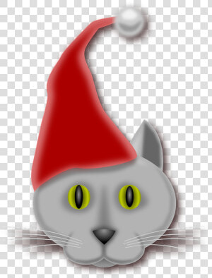 Cat  Christmas  Elf  Santa  Xmas  Santa S Hat   Christmas Day  HD Png Download