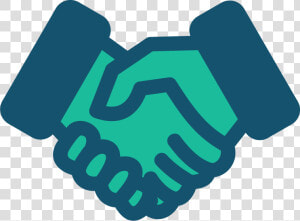 Collaborative Shaking Hands   Icon  HD Png Download