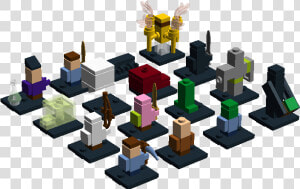 Transparent Minecraft Herobrine Png   Lego Micro Minecraft Custom  Png Download