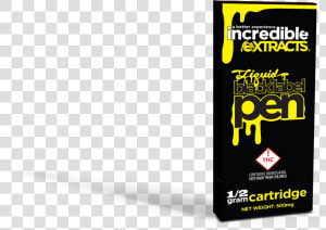 Incredible Extracts Uncut Liquid Black Label Pen   Graphic Design  HD Png Download