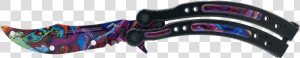 Butterfly Knife Hyper Beast  HD Png Download