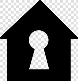 Keyhole In A Home Shape  HD Png Download