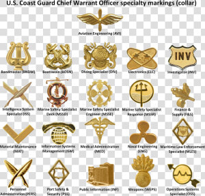 Us Coast Guard Warrant Officer Specialty Markings collar  HD Png Download