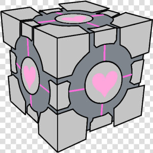 Portal Companion Cube Drawing  HD Png Download