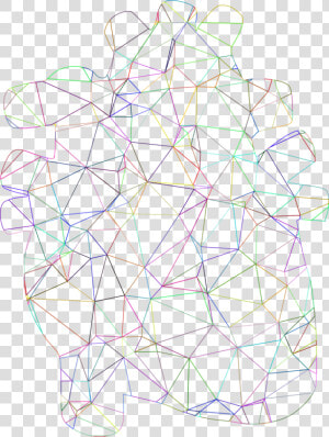 Triangle symmetry area   Line Art  HD Png Download