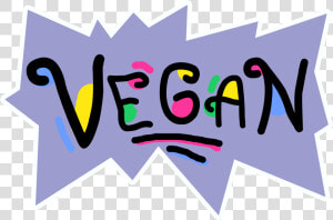 Cute Vegan Print In Rugrats Style   Graphic Design  HD Png Download