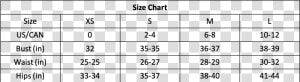 Large Size Chart Size Chart Parcel22   Small Size Chart  HD Png Download