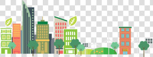 Cityscape Clipart Urban Population   Living In City Clipart  HD Png Download