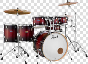 Pearl Decade Maple 7 Piece Drum Kit Setup In Gloss   Pearl Decade Maple 5 Piece  HD Png Download