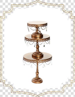 Shop preview Antique Gold Chandelier Ball Base Cake   Pagoda  HD Png Download