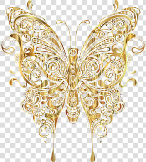 Abstract Butterfly Ii Big Image Png Ⓒ   Transparent Background Gold Butterfly Png  Png Download