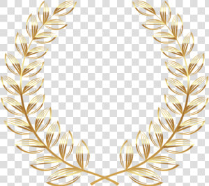 Glitter Clipart Wreath   Transparent Background Laurel Wreath Gold  HD Png Download