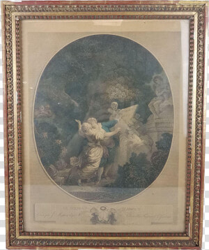 18th Century Antique After Jean Honoré Fragonard Le   Picture Frame  HD Png Download