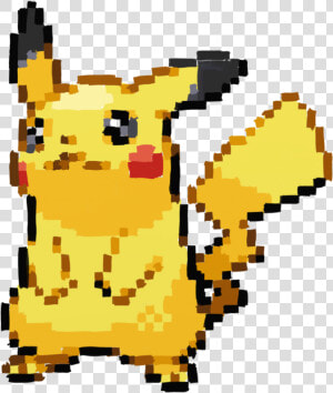 Pokemon Transparent Pixel Art   Pokemon Pikachu Sprite Gif  HD Png Download