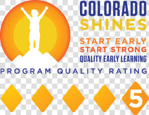 Co Shines Logo Final Horz Rating5   Colorado Shines Level 3  HD Png Download