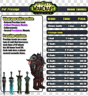  wow Na H amp a   all Server  Prestige Ranks Farming 1 9   Wow Pvp Prestige Icons  HD Png Download