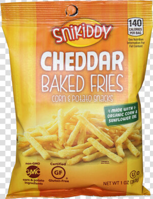 Healthy Office Snack  Snikiddy Cheddar Baked Fries   Snikiddy Baked Fries Cheddar  HD Png Download