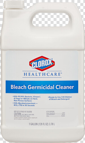 Clorox Healthcare Bleach Germicidal Cleaner   Clorox Healthcare Bleach Germicidal Wipes Label  HD Png Download