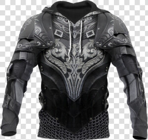 3d Printed Hoodie Chainmail Knight Armor Shirts Mp799   Hunin And Munin Hoodie  HD Png Download