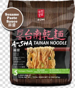 Sha Tainan Sesame Flavour Noodle  HD Png Download