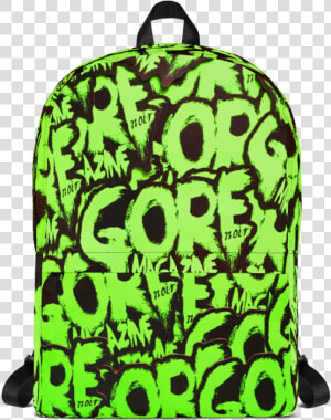 Image Of Green Gore Logo Backpack   Hentai Black And White  HD Png Download