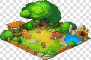 Wild Boar Enclosure   Cartoon  HD Png Download