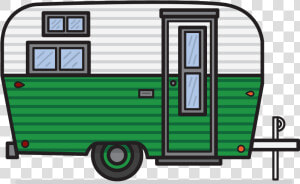 Caravan Campervans Clip Art   Camper Clipart  HD Png Download