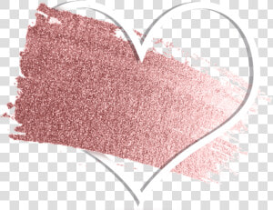  love  heart  rosegold  pink  brush  glitter  geometric   Moldura Rose Gold Png  Transparent Png