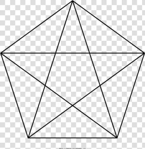 Dibujo De Pentagrama Para Colorear   Quadrilateral With Five Vertices  HD Png Download