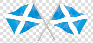 Two Wavy Flags   Scotland Flag No Background  HD Png Download