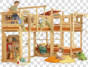 Etagenbett El Dorado Data Image Https   L Shape Triple Bunk Bed  HD Png Download