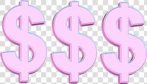 Dollar Clipart Tumblr Money   Pink Money Sign Gif  HD Png Download