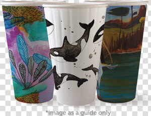 Art Series 16oz Coffee Cup   Biopak Art Series Milkshakes  HD Png Download