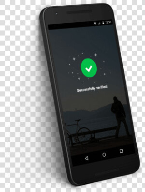 Phone Displaying A Successfully Verified   Verified Phone  HD Png Download