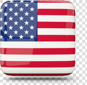 Glossy Square Icon   Shield With American Flag  HD Png Download