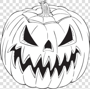 Transparent Jackolantern Clipart   Drawing Of A Jack O Lantern  HD Png Download